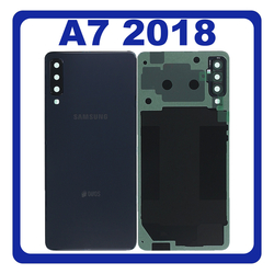 HQ OEM &Sigma;&upsilon;&mu;&beta;&alpha;&tau;ό &Mu;&epsilon; Samsung Galaxy A7 2018 (SM-A750F, SM-A750FN) Rear Back Battery Cover + Camera Lens &Pi;ί&sigma;&omega; &Kappa;ά&lambda;&upsilon;&mu;&mu;&alpha; &Kappa;&alpha;&pi;ά&kappa;&iota; &Pi;&lambda;ά&tau;&eta; &Mu;&pi;&alpha;&tau;&alpha;&rho;ί&alpha;&sigmaf; + &Tau;&zeta;&alpha;&mu;ά&kappa;&iota; &Kappa;ά&mu;&epsilon;&rho;&alpha;&sigmaf; Black &Mu;&alpha;ύ&rho;&omicron; (Premium A+)