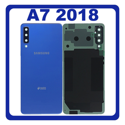 HQ OEM &Sigma;&upsilon;&mu;&beta;&alpha;&tau;ό &Mu;&epsilon; Samsung Galaxy A7 2018 (SM-A750F, SM-A750FN) Rear Back Battery Cover + Camera Lens &Pi;ί&sigma;&omega; &Kappa;ά&lambda;&upsilon;&mu;&mu;&alpha; &Kappa;&alpha;&pi;ά&kappa;&iota; &Pi;&lambda;ά&tau;&eta; &Mu;&pi;&alpha;&tau;&alpha;&rho;ί&alpha;&sigmaf; + &Tau;&zeta;&alpha;&mu;ά&kappa;&iota; &Kappa;ά&mu;&epsilon;&rho;&alpha;&sigmaf; Blue &Mu;&pi;&lambda;&epsilon; (Premium A+)