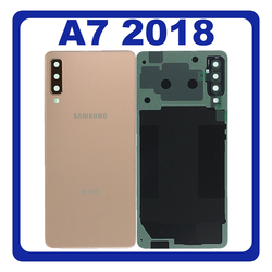 HQ OEM &Sigma;&upsilon;&mu;&beta;&alpha;&tau;ό &Mu;&epsilon; Samsung Galaxy A7 2018 (SM-A750F, SM-A750FN) Rear Back Battery Cover + Camera Lens &Pi;ί&sigma;&omega; &Kappa;ά&lambda;&upsilon;&mu;&mu;&alpha; &Kappa;&alpha;&pi;ά&kappa;&iota; &Pi;&lambda;ά&tau;&eta; &Mu;&pi;&alpha;&tau;&alpha;&rho;ί&alpha;&sigmaf; + &Tau;&zeta;&alpha;&mu;ά&kappa;&iota; &Kappa;ά&mu;&epsilon;&rho;&alpha;&sigmaf; Gold &Chi;&rho;&upsilon;&sigma;ό (Premium A+)