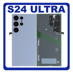 HQ OEM &Sigma;&upsilon;&mu;&beta;&alpha;&tau;ό &Mu;&epsilon; Samsung Galaxy S24 Ultra 5G (SM-S928B, SM-S928B/DS) Rear Back Battery Cover + Camera Lens &Pi;ί&sigma;&omega; &Kappa;ά&lambda;&upsilon;&mu;&mu;&alpha; &Kappa;&alpha;&pi;ά&kappa;&iota; &Pi;&lambda;ά&tau;&eta; &Mu;&pi;&alpha;&tau;&alpha;&rho;ί&alpha;&sigmaf; + &Tau;&zeta;&alpha;&mu;ά&kappa;&iota; &Kappa;ά&mu;&epsilon;&rho;&alpha;&sigmaf; Titanium Blue &Mu;&pi;&lambda;&epsilon; (Premium A+)