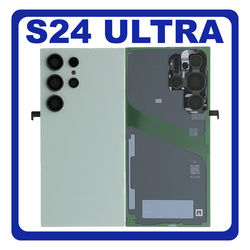 HQ OEM &Sigma;&upsilon;&mu;&beta;&alpha;&tau;ό &Mu;&epsilon; Samsung Galaxy S24 Ultra 5G (SM-S928B, SM-S928B/DS) Rear Back Battery Cover + Camera Lens &Pi;ί&sigma;&omega; &Kappa;ά&lambda;&upsilon;&mu;&mu;&alpha; &Kappa;&alpha;&pi;ά&kappa;&iota; &Pi;&lambda;ά&tau;&eta; &Mu;&pi;&alpha;&tau;&alpha;&rho;ί&alpha;&sigmaf; + &Tau;&zeta;&alpha;&mu;ά&kappa;&iota; &Kappa;ά&mu;&epsilon;&rho;&alpha;&sigmaf; Titanium Green &Pi;&rho;ά&sigma;&iota;&nu;&omicron; (Premium A+)