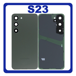 HQ OEM &Sigma;&upsilon;&mu;&beta;&alpha;&tau;ό &Mu;&epsilon; Samsung Galaxy S23 (SM-S911B, SM-S911B/DS) Rear Back Battery Cover &Pi;ί&sigma;&omega; &Kappa;ά&lambda;&upsilon;&mu;&mu;&alpha; &Kappa;&alpha;&pi;ά&kappa;&iota; &Pi;&lambda;ά&tau;&eta; &Mu;&pi;&alpha;&tau;&alpha;&rho;ί&alpha;&sigmaf; + Camera Lens &Tau;&zeta;&alpha;&mu;ά&kappa;&iota; &Kappa;ά&mu;&epsilon;&rho;&alpha;&sigmaf; Green &Pi;&rho;ά&sigma;&iota;&nu;&omicron; (Premium A+)