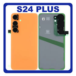 HQ OEM &Sigma;&upsilon;&mu;&beta;&alpha;&tau;ό &Mu;&epsilon; Samsung Galaxy S24 Plus, S24+ (SM-S926B, SM-S926B/DS) Rear Back Battery Cover &Pi;ί&sigma;&omega; &Kappa;ά&lambda;&upsilon;&mu;&mu;&alpha; &Kappa;&alpha;&pi;ά&kappa;&iota; &Mu;&pi;&alpha;&tau;&alpha;&rho;ί&alpha;&sigmaf; + Camera Lens &Tau;&zeta;&alpha;&mu;ά&kappa;&iota; &Kappa;ά&mu;&epsilon;&rho;&alpha;&sigmaf; Sandstone Orange &Pi;&omicron;&rho;&tau;&omicron;&kappa;&alpha;&lambda;ί (Premium A+)