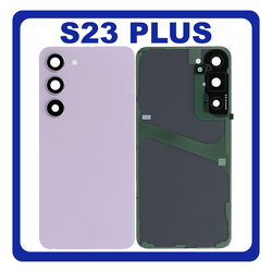 HQ OEM &Sigma;&upsilon;&mu;&beta;&alpha;&tau;ό &Mu;&epsilon; Samsung Galaxy S23+ 5G (SM-S916B, SM-S916B/DS) Rear Back Battery Cover &Pi;ί&sigma;&omega; &Kappa;ά&lambda;&upsilon;&mu;&mu;&alpha; &Kappa;&alpha;&pi;ά&kappa;&iota; &Pi;&lambda;ά&tau;&eta; &Mu;&pi;&alpha;&tau;&alpha;&rho;ί&alpha;&sigmaf; + Camera Lens &Tau;&zeta;&alpha;&mu;ά&kappa;&iota; &Kappa;ά&mu;&epsilon;&rho;&alpha;&sigmaf; Lavender &Rho;&omicron;&zeta; (Premium A+)