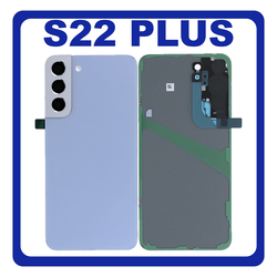 &Gamma;&nu;ή&sigma;&iota;&alpha; Original Samsung Galaxy S22 Plus 5G , S22+ 5G (SM-S906B, SM-S906B/DS) Rear Back Battery Cover &Pi;ί&sigma;&omega; &Kappa;&alpha;&pi;ά&kappa;&iota; &Pi;&lambda;ά&tau;&eta; &Mu;&pi;&alpha;&tau;&alpha;&rho;ί&alpha;&sigmaf; + Camera Lens &Tau;&zeta;&alpha;&mu;ά&kappa;&iota; &Kappa;ά&mu;&epsilon;&rho;&alpha;&sigmaf; Blue &Mu;&pi;&lambda;&epsilon; GH82-27444H (Service Pack By Samsung)