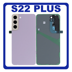 &Gamma;&nu;ή&sigma;&iota;&alpha; Original Samsung Galaxy S22 Plus 5G , S22+ 5G (SM-S906B, SM-S906B/DS) Rear Back Battery Cover &Pi;ί&sigma;&omega; &Kappa;&alpha;&pi;ά&kappa;&iota; &Pi;&lambda;ά&tau;&eta; &Mu;&pi;&alpha;&tau;&alpha;&rho;ί&alpha;&sigmaf; + Camera Lens &Tau;&zeta;&alpha;&mu;ά&kappa;&iota; &Kappa;ά&mu;&epsilon;&rho;&alpha;&sigmaf; Violet &Beta;&iota;&omicron;&lambda;&epsilon;&tau;ί GH82-27444G (Service Pack By Samsung)