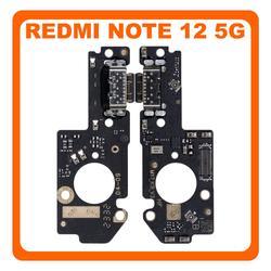 HQ OEM &Sigma;&mu;&upsilon;&beta;&alpha;&tau;ό &Mu;&epsilon; Xiaomi Redmi Note 12 5G, Redmi Note12 5G (22111317I, 22111317G) USB Type-C Charging Dock Connector Flex Sub Board, &Kappa;&alpha;&lambda;&omega;&delta;&iota;&omicron;&tau;&alpha;&iota;&nu;ί&alpha; &Upsilon;&pi;ό &Pi;&lambda;&alpha;&kappa;έ&tau;&alpha; &Phi;ό&rho;&tau;&iota;&sigma;&eta;&sigmaf; + Microphone &Mu;&iota;&kappa;&rho;ό&phi;&omega;&nu;&omicron; (Premium A+)