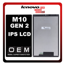 HQ OEM &Sigma;&upsilon;&mu;&beta;&alpha;&tau;ό &Gamma;&iota;&alpha; Lenovo Tab M10 HD Gen 2' (TB-X306) IPS LCD Display Screen Assembly &Omicron;&theta;ό&nu;&eta; + Touch Screen Digitizer &Mu;&eta;&chi;&alpha;&nu;&iota;&sigma;&mu;ό&sigmaf; &Alpha;&phi;ή&sigmaf; Black &Mu;&alpha;ύ&rho;&omicron; (Premium A+)