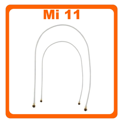 &Gamma;&nu;ή&sigma;&iota;&alpha; Original Xiaomi Mi 11 5G (M2011K2C, M2011K2G) Set Coaxial Antenna Signal Module Flex Cable &Omicron;&mu;&omicron;&alpha;&xi;&omicron;&nu;&iota;&kappa;ό &Kappa;&alpha;&lambda;ώ&delta;&iota;&omicron; &Kappa;&epsilon;&rho;&alpha;ί&alpha;&sigmaf; White Ά&sigma;&pi;&rho;&omicron; 172mm + 173mm (Service Pack By Xiaomi)