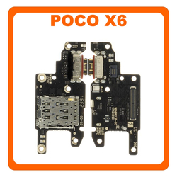 HQ OEM &Sigma;&upsilon;&mu;&beta;&alpha;&tau;ό &Mu;&epsilon; Xiaomi Poco X6 5G (23122PCD1G, 23122PCD1I) USB Type-C Charging Dock Connector Flex Sub Board, &Kappa;&alpha;&lambda;&omega;&delta;&iota;&omicron;&tau;&alpha;&iota;&nu;ί&alpha; &Upsilon;&pi;ό &Pi;&lambda;&alpha;&kappa;έ&tau;&alpha; &Phi;ό&rho;&tau;&iota;&sigma;&eta;&sigmaf; + Microphone &Mu;&iota;&kappa;&rho;ό&phi;&omega;&nu;&omicron; (Premium A+)