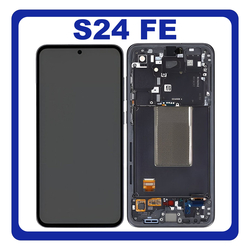&Gamma;&nu;ή&sigma;&iota;&alpha; Original Samsung Galaxy S24 FE (SM-S721B, SM-S721B/DS) Dynamic AMOLED 2X LCD Display Screen Assembly &Omicron;&theta;ό&nu;&eta; + Touch Screen Digitizer &Mu;&eta;&chi;&alpha;&nu;&iota;&sigma;&mu;ό&sigmaf; &Alpha;&phi;ή&sigmaf; + Frame Bezel &Pi;&lambda;&alpha;ί&sigma;&iota;&omicron; &Sigma;&alpha;&sigma;ί Graphite &Mu;&alpha;ύ&rho;&omicron; GH82-35848A (Service Pack By Samsung)