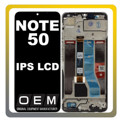 HQ OEM &Sigma;&upsilon;&mu;&beta;&alpha;&tau;ό &Mu;&epsilon; Realme Note 50 (RMX3834) IPS LCD Display Screen Assembly &Omicron;&theta;ό&nu;&eta; + Touch Screen Digitizer &Mu;&eta;&chi;&alpha;&nu;&iota;&sigma;&mu;ό&sigmaf; &Alpha;&phi;ή&sigmaf; + Frame Bezel &Pi;&lambda;&alpha;ί&sigma;&iota;&omicron; &Sigma;&alpha;&sigma;ί Black &Mu;&alpha;ύ&rho;&omicron; (Premium A+)
