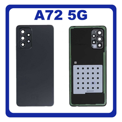 Original &Gamma;&nu;ή&sigma;&iota;&omicron; Samsung Galaxy A72 A725 A726 SM-A725F SM-A726B Battery Cover &Kappa;&alpha;&pi;ά&kappa;&iota; &Mu;&pi;&alpha;&tau;&alpha;&rho;ί&alpha;&sigmaf; Black &Mu;&alpha;ύ&rho;&omicron; GH82-25448A (Service Pack By Samsung)
