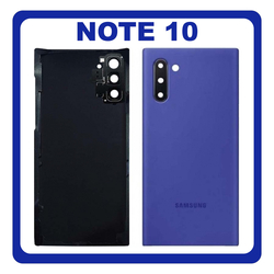 OEM HQ Samsung Galaxy Note 10 , Note10 N970 (N970F N970F/DS N970U N970U1 N970W N9700/DS N970N) Rear Back Battery Cover &Pi;ί&sigma;&omega; &Kappa;ά&lambda;&upsilon;&mu;&mu;&alpha; &Kappa;&alpha;&pi;ά&kappa;&iota; &Mu;&pi;&alpha;&tau;&alpha;&rho;ί&alpha;&sigmaf; + Camera Lens &Tau;&zeta;&alpha;&mu;ά&kappa;&iota; &Kappa;ά&mu;&epsilon;&rho;&alpha;&sigmaf; Blue &Mu;&pi;&lambda;&epsilon; (Grade AAA+++)