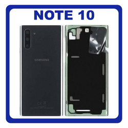 Original &Gamma;&nu;ή&sigma;&iota;&omicron; Samsung Galaxy Note 10 , Note10 N970 (N970F N970F/DS N970U N970U1 N970W N9700/DS N970N) Rear Back Battery Cover &Pi;ί&sigma;&omega; &Kappa;ά&lambda;&upsilon;&mu;&mu;&alpha; &Kappa;&alpha;&pi;ά&kappa;&iota; &Mu;&pi;&alpha;&tau;&alpha;&rho;ί&alpha;&sigmaf; Black &Mu;&alpha;ύ&rho;&omicron; GH82-20528A (Service Pack By Samsung)