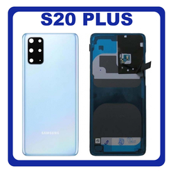 OEM HQ Samsung Galaxy S20 Plus , S20+ G985 (SM-G985, SM-G985F, SM-G985F/DS) Rear Back Battery Cover &Pi;ί&sigma;&omega; &Kappa;ά&lambda;&upsilon;&mu;&mu;&alpha; &Kappa;&alpha;&pi;ά&kappa;&iota; &Mu;&pi;&alpha;&tau;&alpha;&rho;ί&alpha;&sigmaf; + Camera Lens &Tau;&zeta;&alpha;&mu;ά&kappa;&iota; &Kappa;ά&mu;&epsilon;&rho;&alpha;&sigmaf; Blue &Mu;&pi;&lambda;&epsilon; (Grade AAA+++)