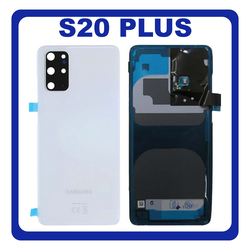 OEM HQ Samsung Galaxy S20 Plus , S20+ G985 (SM-G985, SM-G985F, SM-G985F/DS) Rear Back Battery Cover &Pi;ί&sigma;&omega; &Kappa;ά&lambda;&upsilon;&mu;&mu;&alpha; &Kappa;&alpha;&pi;ά&kappa;&iota; &Mu;&pi;&alpha;&tau;&alpha;&rho;ί&alpha;&sigmaf; + Camera Lens &Tau;&zeta;&alpha;&mu;ά&kappa;&iota; &Kappa;ά&mu;&epsilon;&rho;&alpha;&sigmaf; White Ά&sigma;&pi;&rho;&omicron; (Premium A+)