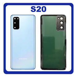 OEM HQ Samsung Galaxy S20 G980 (SM-G980, SM-G980F, SM-G980F/DS) Rear Back Battery Cover &Pi;ί&sigma;&omega; &Kappa;ά&lambda;&upsilon;&mu;&mu;&alpha; &Kappa;&alpha;&pi;ά&kappa;&iota; &Mu;&pi;&alpha;&tau;&alpha;&rho;ί&alpha;&sigmaf; + Camera Lens &Tau;&zeta;&alpha;&mu;ά&kappa;&iota; &Kappa;ά&mu;&epsilon;&rho;&alpha;&sigmaf; Blue &Mu;&pi;&lambda;&epsilon; (Premium A+)