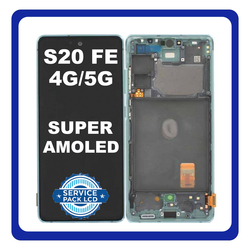 &Gamma;&nu;ή&sigma;&iota;&alpha; Original Samsung Galaxy S20 FE 4G (SM-G780F), S20 FE 5G (SM-G781B) Super AMOLED LCD Display Screen Assembly &Omicron;&theta;ό&nu;&eta; + Touch Screen Digitizer &Mu;&eta;&chi;&alpha;&nu;&iota;&sigma;&mu;ό&sigmaf; &Alpha;&phi;ή&sigmaf; + Frame Bezel &Pi;&lambda;&alpha;ί&sigma;&iota;&omicron; + Antenna Mint Green &Pi;&rho;ά&sigma;&iota;&nu;&omicron; GH82-24214D (Service Pack By Samsung)