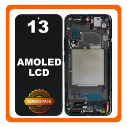 &Gamma;&nu;ή&sigma;&iota;&alpha; Original Xiaomi 13 (2211133C, 2211133G) AMOLED LCD Display Screen Assembly &Omicron;&theta;ό&nu;&eta; + Touch Screen Digitizer &Mu;&eta;&chi;&alpha;&nu;&iota;&sigma;&mu;ό&sigmaf; &Alpha;&phi;ή&sigmaf; + Frame Bezel Black &Mu;&alpha;ύ&rho;&omicron; 56000300M300 (Service Pack By Xiaomi)