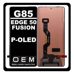 HQ OEM &Sigma;&upsilon;&mu;&beta;&alpha;&tau;ό &Mu;&epsilon; Motorola Moto G85 (XT2427-3) / Motorola Edge 50 Fusion, P-OLED LCD Display Screen Assembly &Omicron;&theta;ό&nu;&eta; + Touch Screen Digitizer &Mu;&eta;&chi;&alpha;&nu;&iota;&sigma;&mu;ό&sigmaf; &Alpha;&phi;ή&sigmaf; Black &Mu;&alpha;ύ&rho;&omicron; (Premium A+)