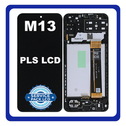 &Gamma;&nu;ή&sigma;&iota;&alpha; Original Samsung Galaxy M13 (SM-M135F, SM-M135F/DSN) PLS LCD Display Screen Assembly &Omicron;&theta;ό&nu;&eta; + Touch Screen Digitizer &Mu;&eta;&chi;&alpha;&nu;&iota;&sigma;&mu;ό&sigmaf; &Alpha;&phi;ή&sigmaf; + Frame Bezel &Pi;&lambda;&alpha;ί&sigma;&iota;&omicron; &Sigma;&alpha;&sigma;ί Black &Mu;&alpha;ύ&rho;&omicron; GH82-29132A (Service Pack By Samsung)