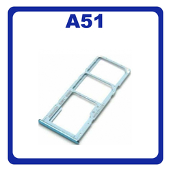 Original &Gamma;&nu;ή&sigma;&iota;&omicron; Samsung Galaxy A51 A515 SM-A515F SIM Tray + Micro SD Tray &Beta;ά&sigma;&eta; &Theta;ή&kappa;&eta; &Kappa;ά&rho;&tau;&alpha;&sigmaf; Blue &Mu;&pi;&lambda;&epsilon; GH98-45036C (Service Pack By Samsung)