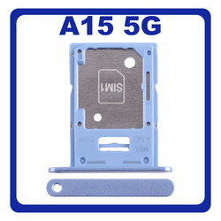 &Gamma;&nu;ή&sigma;&iota;&alpha; Original Samsung Galaxy A15 5G (SM-A156B, SM-A156B/DS) SIM Card Tray + Micro SD Tray Slot &Upsilon;&pi;&omicron;&delta;&omicron;&chi;έ&alpha;&sigmaf; &Beta;ά&sigma;&eta; &Theta;ή&kappa;&eta; &Kappa;ά&rho;&tau;&alpha;&sigmaf; SIM Blue &Mu;&pi;&lambda;&epsilon; GH98-48940E (Service Pack By Samsung)