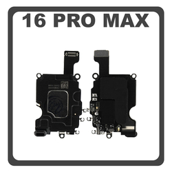 HQ OEM &Sigma;&upsilon;&mu;&beta;&alpha;&tau;ό &Mu;&epsilon; Apple iPhone 16 Pro Max, iPhone 16 ProMax (A3296, A3084) EarPiece Receiver Speaker &Alpha;&kappa;&omicron;&upsilon;&sigma;&tau;&iota;&kappa;ό (Premium A+)