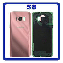 &Gamma;&nu;ή&sigma;&iota;&alpha; Original Samsung Galaxy S8, GalaxyS8 (SM-G950FD, SM-G950W, SM-G950S) Rear Back Battery Cover &Pi;ί&sigma;&omega; &Kappa;ά&lambda;&upsilon;&mu;&mu;&alpha; &Kappa;&alpha;&pi;ά&kappa;&iota; &Pi;&lambda;ά&tau;&eta; &Mu;&pi;&alpha;&tau;&alpha;&rho;ί&alpha;&sigmaf; + Camera Lens &Tau;&zeta;&alpha;&mu;ά&kappa;&iota; &Kappa;ά&mu;&epsilon;&rho;&alpha;&sigmaf; Pink &Rho;&omicron;&zeta; GH82-13962E (Service Pack By Samsung)