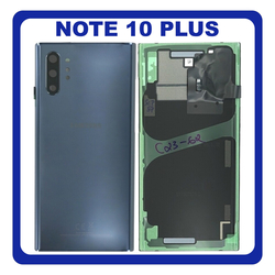 &Gamma;&nu;ή&sigma;&iota;&alpha; Original Samsung Galaxy Note 10+ 5G, Note 10 Plus 5G (SM-N976F, SM-N976U) Rear Back Battery Cover &Pi;ί&sigma;&omega; &Kappa;ά&lambda;&upsilon;&mu;&mu;&alpha; &Kappa;&alpha;&pi;ά&kappa;&iota; &Pi;&lambda;ά&tau;&eta; &Mu;&pi;&alpha;&tau;&alpha;&rho;ί&alpha;&sigmaf; + Camera Lens &Tau;&zeta;&alpha;&mu;ά&kappa;&iota; &Kappa;ά&mu;&epsilon;&rho;&alpha;&sigmaf; Aura Black &Mu;&alpha;ύ&rho;&omicron; GH82-20614A (Service Pack By Samsung)