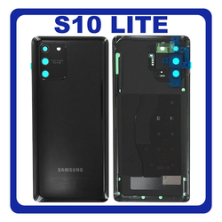&Gamma;&nu;ή&sigma;&iota;&alpha; Original Samsung Galaxy S10 Lite (SM-G770F, SM-G770F/DS) Rear Battery Cover &Pi;ί&sigma;&omega; &Kappa;&alpha;&pi;ά&kappa;&iota; &Mu;&pi;&alpha;&tau;&alpha;&rho;ί&alpha;&sigmaf; Prism Black &Mu;&alpha;ύ&rho;&omicron; GH82-21670A (Service Pack By Samsung