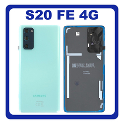 &Gamma;&nu;ή&sigma;&iota;&alpha; Original Samsung Galaxy S20 FE 4G (SM-G780F, SM-G780F/DSM) Rear Battery Cover &Pi;ί&sigma;&omega; &Kappa;&alpha;&pi;ά&kappa;&iota; &Mu;&pi;&alpha;&tau;&alpha;&rho;ί&alpha;&sigmaf; Cloud Mint &Pi;&rho;ά&sigma;&iota;&nu;&omicron; GH82-24263D (Service Pack By Samsung)