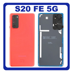 &Gamma;&nu;ή&sigma;&iota;&alpha; Original Samsung Galaxy S20 FE 5G (SM-G781B, SM-G781B/DS) Rear Battery Cover &Pi;ί&sigma;&omega; &Kappa;&alpha;&pi;ά&kappa;&iota; &Mu;&pi;&alpha;&tau;&alpha;&rho;ί&alpha;&sigmaf; Cloud Red &Kappa;ό&kappa;&kappa;&iota;&nu;&omicron; GH82-24223E (Service Pack By Samsung)