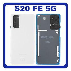 &Gamma;&nu;ή&sigma;&iota;&alpha; Original Samsung Galaxy S20 FE 5G (SM-G781B, SM-G781B/DS) Rear Battery Cover &Pi;ί&sigma;&omega; &Kappa;&alpha;&pi;ά&kappa;&iota; &Mu;&pi;&alpha;&tau;&alpha;&rho;ί&alpha;&sigmaf; Cloud White Ά&sigma;&pi;&rho;&omicron; GH82-24223B (Service Pack By Samsung)