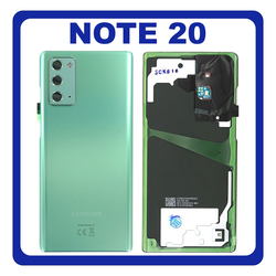 &Gamma;&nu;ή&sigma;&iota;&alpha; Original Samsung Galaxy Note 20 (SM-N980F, SM-N980F/DS) Rear Back Battery Cover &Pi;ί&sigma;&omega; &Kappa;ά&lambda;&upsilon;&mu;&mu;&alpha; &Kappa;&alpha;&pi;ά&kappa;&iota; &Pi;&lambda;ά&tau;&eta; &Mu;&pi;&alpha;&tau;&alpha;&rho;ί&alpha;&sigmaf; Green &Pi;&rho;ά&sigma;&iota;&nu;&omicron; GH82-23298C (Service Pack By Samsung)