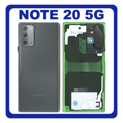 &Gamma;&nu;ή&sigma;&iota;&alpha; Original Samsung Galaxy Note 20 5G, Note20 5G (SM-N981B, SM-N981B/DS) Rear Back Battery Cover &Pi;ί&sigma;&omega; &Kappa;ά&lambda;&upsilon;&mu;&mu;&alpha; &Kappa;&alpha;&pi;ά&kappa;&iota; &Pi;&lambda;ά&tau;&eta; &Mu;&pi;&alpha;&tau;&alpha;&rho;ί&alpha;&sigmaf; Mystic Grey &Gamma;&kappa;&rho;&iota; GH82-23299A (Service Pack By Samsung)