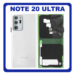 &Gamma;&nu;ή&sigma;&iota;&alpha; Original Samsung Galaxy Note 20 Ultra 5G, Note20 Ultra 5G (SM-N986B, SM-N986B/DS) Rear Back Battery Cover &Pi;ί&sigma;&omega; &Kappa;ά&lambda;&upsilon;&mu;&mu;&alpha; &Kappa;&alpha;&pi;ά&kappa;&iota; &Pi;&lambda;ά&tau;&eta; &Mu;&pi;&alpha;&tau;&alpha;&rho;ί&alpha;&sigmaf; White Ά&sigma;&pi;&rho;&omicron; GH82-23281C (Service Pack By Samsung)