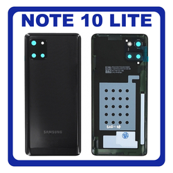 &Gamma;&nu;ή&sigma;&iota;&alpha; Original Samsung Galaxy Note 10 Lite (SM-N770F, SM-N770F/DS) Rear Back Battery Cover &Pi;ί&sigma;&omega; &Kappa;ά&lambda;&upsilon;&mu;&mu;&alpha; &Kappa;&alpha;&pi;ά&kappa;&iota; &Pi;&lambda;ά&tau;&eta; &Mu;&pi;&alpha;&tau;&alpha;&rho;ί&alpha;&sigmaf; Aura Black GH82-21972A (Service Pack By Samsung)