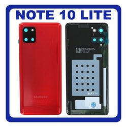 &Gamma;&nu;ή&sigma;&iota;&alpha; Original Samsung Galaxy Note 10 Lite (SM-N770F, SM-N770F/DS) Rear Back Battery Cover &Pi;ί&sigma;&omega; &Kappa;ά&lambda;&upsilon;&mu;&mu;&alpha; &Kappa;&alpha;&pi;ά&kappa;&iota; &Pi;&lambda;ά&tau;&eta; &Mu;&pi;&alpha;&tau;&alpha;&rho;ί&alpha;&sigmaf; Aura Red &Kappa;ό&kappa;&kappa;&iota;&nu;&omicron; GH82-21972C (Service Pack By Samsung)