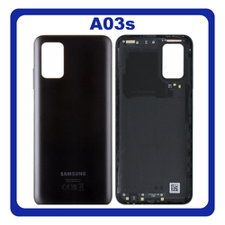 &Gamma;&nu;ή&sigma;&iota;&alpha; Original Samsung Galaxy A03s (SM-A037G, SM-A037U​) Rear Back Battery Cover &Pi;ί&sigma;&omega; &Kappa;ά&lambda;&upsilon;&mu;&mu;&alpha; &Kappa;&alpha;&pi;ά&kappa;&iota; &Pi;&lambda;ά&tau;&eta; &Mu;&pi;&alpha;&tau;&alpha;&rho;ί&alpha;&sigmaf; Black &Mu;&alpha;ύ&rho;&omicron; GH81-21266A (Service pack By Samsung)