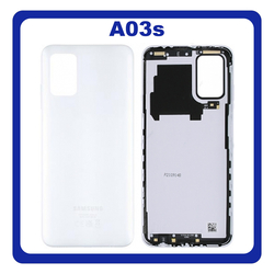 &Gamma;&nu;ή&sigma;&iota;&alpha; Original Samsung Galaxy A03s (SM-A037G, SM-A037U​) Rear Back Battery Cover &Pi;ί&sigma;&omega; &Kappa;ά&lambda;&upsilon;&mu;&mu;&alpha; &Kappa;&alpha;&pi;ά&kappa;&iota; &Pi;&lambda;ά&tau;&eta; &Mu;&pi;&alpha;&tau;&alpha;&rho;ί&alpha;&sigmaf; White Ά&sigma;&pi;&rho;&omicron; GH81-21267A (Service pack By Samsung)