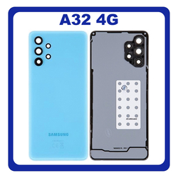 &Gamma;&nu;ή&sigma;&iota;&alpha; Original Samsung Galaxy A32 4G (SM-A325F, SM-A325F/DS, SM-A325M, SM-A325N) Rear Back Battery Cover &Pi;ί&sigma;&omega; &Kappa;ά&lambda;&upsilon;&mu;&mu;&alpha; &Kappa;&alpha;&pi;ά&kappa;&iota; &Pi;&lambda;ά&tau;&eta; &Mu;&pi;&alpha;&tau;&alpha;&rho;ί&alpha;&sigmaf; + Camera Lens &Tau;&zeta;&alpha;&mu;ά&kappa;&iota; &Kappa;ά&mu;&epsilon;&rho;&alpha;&sigmaf; Awesome Blue &Mu;&pi;&lambda;&epsilon; GH82-25545C (Service Pack By Samsung)