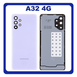 &Gamma;&nu;ή&sigma;&iota;&alpha; Original Samsung Galaxy A32 4G (SM-A325F, SM-A325F/DS, SM-A325M, SM-A325N) Rear Back Battery Cover &Pi;ί&sigma;&omega; &Kappa;ά&lambda;&upsilon;&mu;&mu;&alpha; &Kappa;&alpha;&pi;ά&kappa;&iota; &Pi;&lambda;ά&tau;&eta; &Mu;&pi;&alpha;&tau;&alpha;&rho;ί&alpha;&sigmaf; + Camera Lens &Tau;&zeta;&alpha;&mu;ά&kappa;&iota; &Kappa;ά&mu;&epsilon;&rho;&alpha;&sigmaf; Awesome Violet &Beta;&iota;&omicron;&lambda;&epsilon;&tau;ή GH82-25545D (Service Pack By Samsung)