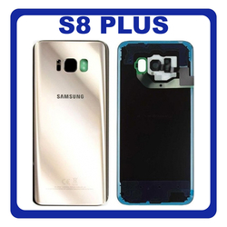 &Gamma;&nu;ή&sigma;&iota;&alpha; Original Samsung Galaxy S8+, Galaxy S8 Plus (SM-G955F, SM-G955FD, SM-G955W) Rear Back Battery Cover &Pi;ί&sigma;&omega; &Kappa;ά&lambda;&upsilon;&mu;&mu;&alpha; &Kappa;&alpha;&pi;ά&kappa;&iota; &Pi;&lambda;ά&tau;&eta; &Mu;&pi;&alpha;&tau;&alpha;&rho;ί&alpha;&sigmaf; + Camera Lens &Tau;&zeta;&alpha;&mu;ά&kappa;&iota; &Kappa;ά&mu;&epsilon;&rho;&alpha;&sigmaf; Gold &Chi;&rho;&upsilon;&sigma;ό GH82-14015F (Service Pack By Samsung)