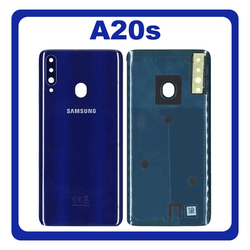 &Gamma;&nu;ή&sigma;&iota;&alpha; Original Samsung Galaxy A20s, Galaxy A 20s (SM-A207F, SM-A207M, SM-A2070) Rear Back Battery Cover &Pi;ί&sigma;&omega; &Kappa;ά&lambda;&upsilon;&mu;&mu;&alpha; &Kappa;&alpha;&pi;ά&kappa;&iota; &Pi;&lambda;ά&tau;&eta; &Mu;&pi;&alpha;&tau;&alpha;&rho;ί&alpha;&sigmaf; + Camera Lens &Tau;&zeta;&alpha;&mu;ά&kappa;&iota; &Kappa;ά&mu;&epsilon;&rho;&alpha;&sigmaf; Blue &Mu;&pi;&lambda;&epsilon; GH81-19447A (Service Pack By Samsung)