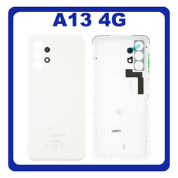 &Gamma;&nu;ή&sigma;&iota;&alpha; Original Samsung Galaxy A13 (SM-A135F, SM-A135F/DS, SM-A135M) Rear Back Battery Cover &Pi;ί&sigma;&omega; &Kappa;ά&lambda;&upsilon;&mu;&mu;&alpha; &Kappa;&alpha;&pi;ά&kappa;&iota; &Pi;&lambda;ά&tau;&eta; &Mu;&pi;&alpha;&tau;&alpha;&rho;ί&alpha;&sigmaf; + Camera Lens &Tau;&zeta;&alpha;&mu;ά&kappa; &Kappa;ά&mu;&epsilon;&rho;&alpha;&sigmaf; White Ά&sigma;&pi;&rho;&omicron; GH82-28387D (Service Pack By Samsung)