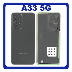 &Gamma;&nu;ή&sigma;&iota;&alpha; Original Samsung Galaxy A33 5G (SM-A336E, SM-A336B) Rear Back Battery Cover &Pi;ί&sigma;&omega; &Kappa;ά&lambda;&upsilon;&mu;&mu;&alpha; &Kappa;&alpha;&pi;ά&kappa;&iota; &Pi;&lambda;ά&tau;&eta; &Mu;&pi;&alpha;&tau;&alpha;&rho;ί&alpha;&sigmaf; + Camera Lens &Tau;&zeta;&alpha;&mu;ά&kappa;&iota; &Kappa;ά&mu;&epsilon;&rho;&alpha;&sigmaf; Black &Mu;&alpha;ύ&rho;&omicron; GH82-28042A (Service By Samsung)