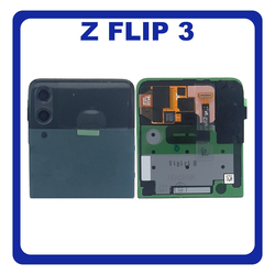 &Gamma;&nu;ή&sigma;&iota;&alpha; Original Samsung Galaxy Z Flip 3 5G (SM-F711B, SM-F711N) Rear Back Battery Cover &Pi;ί&sigma;&omega; &Kappa;ά&lambda;&upsilon;&mu;&mu;&alpha; &Kappa;&alpha;&pi;ά&kappa;&iota; &Mu;&pi;&alpha;&tau;&alpha;&rho;ί&alpha;&sigmaf; + Super AMOLED LCD Display Screen Assembly &Omicron;&theta;ό&nu;&eta; Green &Pi;&rho;ά&sigma;&iota;&nu;&omicron; GH97-27031C (Service Pack By Samsung)