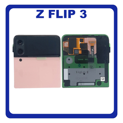 &Gamma;&nu;ή&sigma;&iota;&alpha; Original Samsung Galaxy Z Flip 3 5G (SM-F711B, SM-F711N) Rear Back Battery Cover &Pi;ί&sigma;&omega; &Kappa;ά&lambda;&upsilon;&mu;&mu;&alpha; &Kappa;&alpha;&pi;ά&kappa;&iota; &Mu;&pi;&alpha;&tau;&alpha;&rho;ί&alpha;&sigmaf; + Super AMOLED LCD Display Screen Assembly &Omicron;&theta;ό&nu;&eta; Pink &Rho;&omicron;&zeta; GH97-27031J (Service Pack By Samsung)